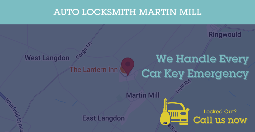 Auto Locksmith Services in Martin Mill - CT postcode